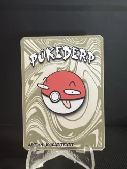 Gasball (Gastly) 22/25 - 1st Edition Pokederp First Print Fan Art - Pokemon #X - Image 2
