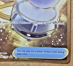 Pokemon TCG Switch Trainer 206/165 Full Art Gold Secret Rare SV151 2023 NM/M - Image 4