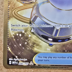 Pokemon TCG Switch Trainer 206/165 Full Art Gold Secret Rare SV151 2023 NM/M - Image 5