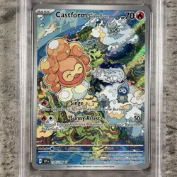 2024 Pokemon Surging Sparks Castform Sunny Form IR #195/191 Mint PSA 9 Mint - Image 3