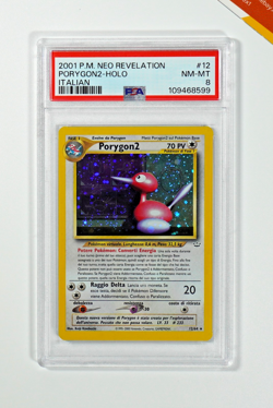 Pokemon PSA 8 Porygon2 #12 Holo Unlimited Neo Revelation 2001 Italiano - Image 1