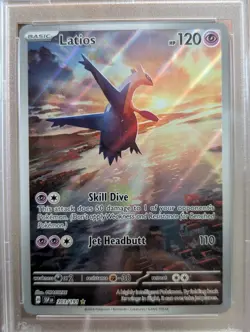 2024 Pokemon Surging Sparks Latios 203/191 Illustration Rare PSA 10 New Cert - Image 2