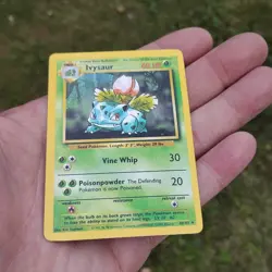 Pokemon Ivysaur 30/102 BS Base Set Unlimited LP/NM - Image 2