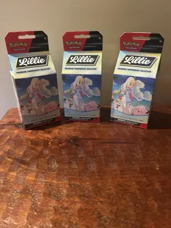 Lot of 3: Pokemon TCG - Lillie Premium Tournament Collection Sealed - Image 1