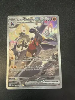 Pokemon TCG Cynthia's Garchomp EX 232/182 Sv10: Destined Rivals Holo - Image 1
