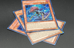 Yugioh Quarter Century Stampede (X3) Secret Rare NM Miscellaneousaurus RA04 - Image 3