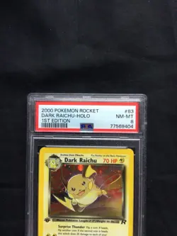 Pokemon Cards: 1st Edition Team Rocket Rare Holo: Dark Raichu 83/82: PSA 8 - Image 3