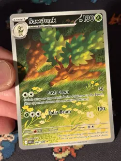 Pokemon Cards Sawsbuck 092/086 Illustration Rare White Flare - (NM) - Image 2