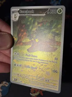 Pokemon Cards Sawsbuck 092/086 Illustration Rare White Flare - (NM) - Image 3