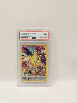 Pokemon Card Pikachu 160/159 Set Zenith Regale PSA 9 Mint ENGLISH - Image 1