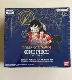 Sealed One Piece Romance Dawn Blue Bottom OP-01 English Card Game Booster Box - Image 1