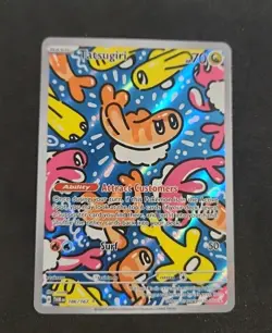 Pokemon TCG Tatsugiri Illustration Rare Card Twilight Masquerade 186/167 - Image 1