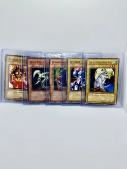 Yu-Gi-Oh! 1st Edition Set Of 5 Monster Cards! All 1st Editions - Image 1
