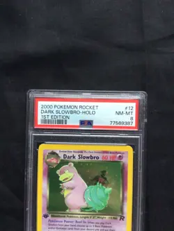Pokemon Cards: 1st Edition Team Rocket Rare Holo: Dark Slowbro 12/82: PSA 8 - Image 3