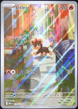 Pokemon TCG Litleo 139/132 2025 Mega Evolution Illustration Rare Card - NM - Image 1