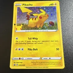 Pikachu 25th Anniversary Card SWSH039 HOLO Promo Pokemon General Mills PACK FRSH - Image 1