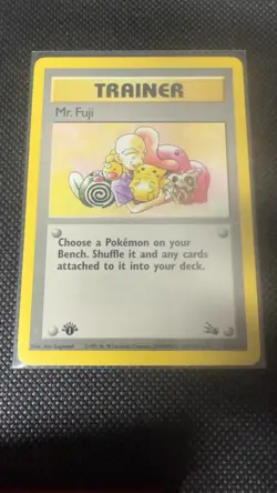 Mr. Fuji #58/62 - 1st Edition Fossil - Non Holo Trainer Card - LP+/EX+ - Image 2