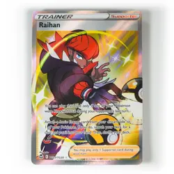 Pokemon - Raihan - TG27/TG30 - SWSH Silver Tempest - Full Art Trainer Card - Image 1