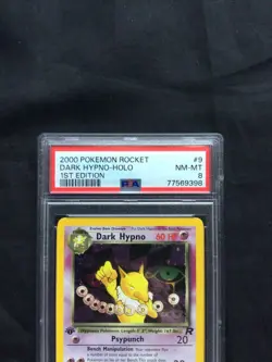 Pokemon Cards: 1st Edition Team Rocket Rare Holo: Dark Hypno 9/82: PSA 8 - Image 3
