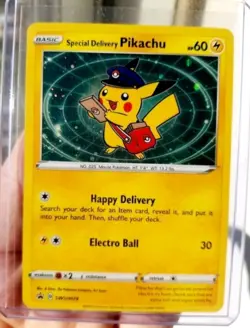 Special Delivery Pikachu SWSH074 SWSH: Sword & Shield Promo Cards Holo - Image 1