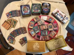 Lot Of Yugioh Cards - 3 Tins And 3 Decks Boxes, Loose Cards Totaling 1973~ Cards - Image 1