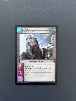 *FOIL* GIMLI, SON OF GLOIN (0P12) LORD OF THE RINGS TRADING CARD GAME - Image 1