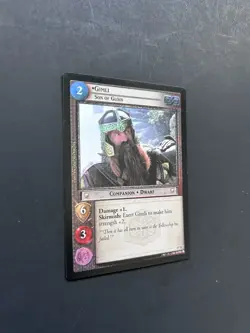 *FOIL* GIMLI, SON OF GLOIN (0P12) LORD OF THE RINGS TRADING CARD GAME - Image 2