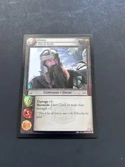 *FOIL* GIMLI, SON OF GLOIN (0P12) LORD OF THE RINGS TRADING CARD GAME - Image 4