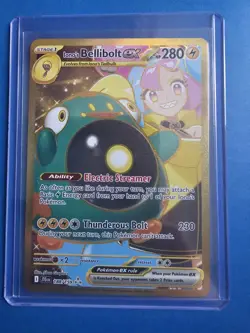 Pokemon TCG Ionos Bellibolt EX Gold Hyper Rare Card 188/159 Journey Together - Image 1