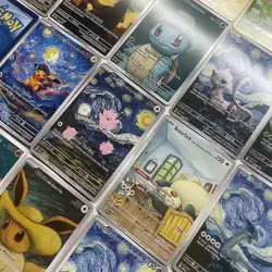 Pokemon TCG Van Gogh Set of EIGHTEEN (18) FAN ART CARDS FULL LOT! Pikachu, Mew - Image 2