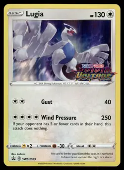 Lugia (Prerelease) NM SWSH069 SWSH: Sword & Shield Promo Cards Pokemon Card - Image 1