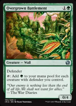 x4 Overgrown Battlement MTG Iconic Masters U M/NM, English - Image 1