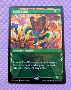 Lotus Cobra - Foil - Showcase/Borderless - ZNR - 307 - NM - MTG - Image 1