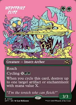 x1 Webstrike Elite - Foil - Borderless R MTG Aetherdrift M/NM, English - Image 1
