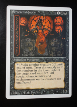 Sorceress Queen Revised Edition LP Lightly Played MTG *READ-Small Scratch* - Image 1