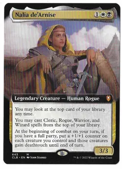 MTG Nalia de'Arnise Extended Art Battle for Baldur's Gate (CLB) #643 Unplayed - Image 1