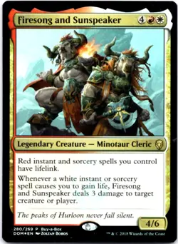 Firesong and Sunspeaker - FOIL - Buy-A-Box Promos - 280 NM - Image 1