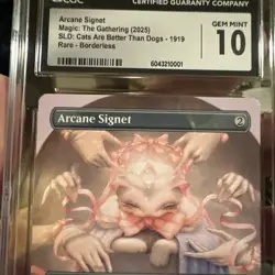 Arcane Signet 1919 Secret Lair Cats Are Better Than Dogs Rare CGC 10 🔥 - Image 5