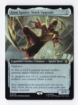 Iron Spider, Stark Upgrade (Extended Art) (Foil) (R) MTG Marvel's Spider-Man SPM - Image 1