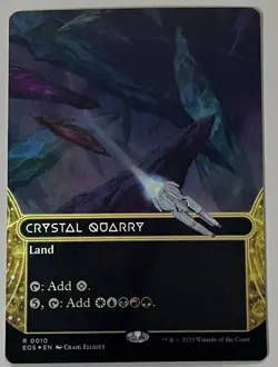MTG Edge of Eternities: Stellar Sights Crystal Quarry Land RARE FOIL #0010 - Image 1