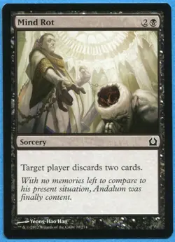 4 X MAGIC MTG Return to Ravnica RTR #70 Mind Rot - Image 1