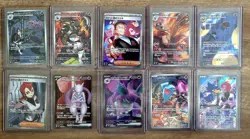 Lot of 10 SAR: Pokemon TCG JPN Glory of Team Rocket Full Art - Image 1