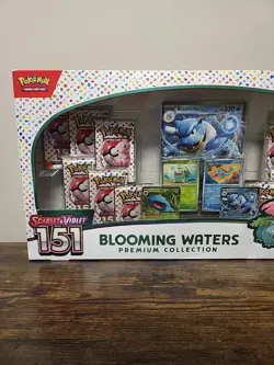 Pokemon Scarlet & Violet 151 Blooming Waters Premium Collection Box Sealed N3 - Image 2