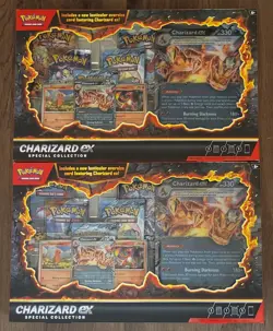 Lot of 2 - Pokemon TCG Charizard ex Special Collection Box - New Factory Sealed - Image 1