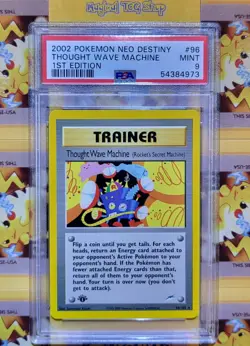 Pokemon Thought Wave Machine Neo Destiny 1st Edition Rare 96/105 PSA 9 Mint - Image 1