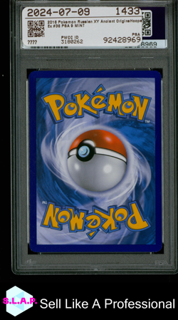 HOOPA EX POKEMON RUSSIAN XY ANCIENT ORIGINS 2016 36 PSA 9 - Image 2
