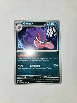 Gengar 057/091 Sv: Paldean Fates Regular Pokemon TCG NM - Image 1