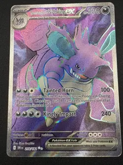 Pokemon TCG Team Rockets Nidoking EX 216/182 - Image 2