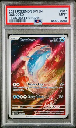POKEMON PSA 9 DONDOZO ILLUSTRATION RARE 207/198 SCARLET e VIOLET ENGL 2023! - Image 1