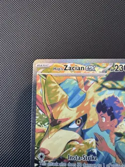 Pokemon TCG Hop’s Zacian EX 186/159 Journey Together Ultra Rare - Image 2